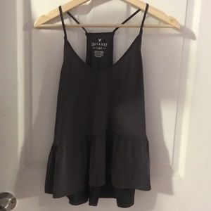 American eagle ruffled tank